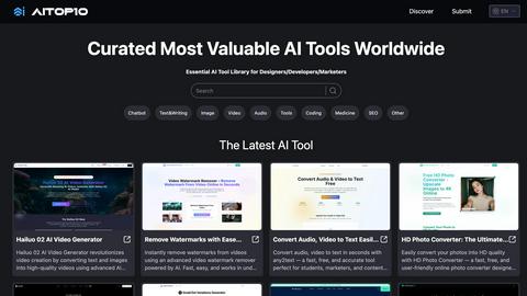 AITOP10 application interface and features