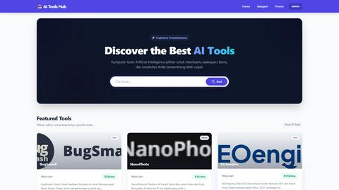 AI Tools Hub application interface and features