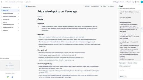 hiFred application interface and features
