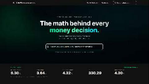CalcFi application interface and features
