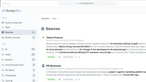 Changeflow screenshot