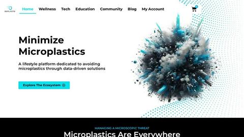 Microplastic Intake App application interface and features
