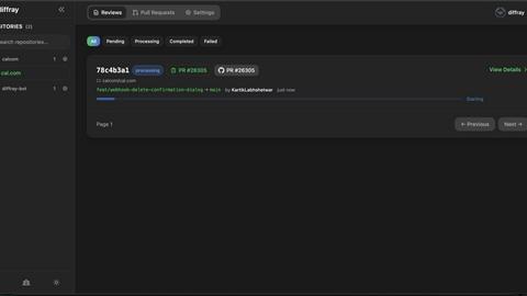 diffray application interface and features