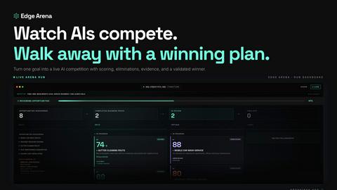 Edge Arena application interface and features