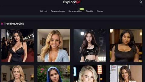 ExploreGF application interface and features