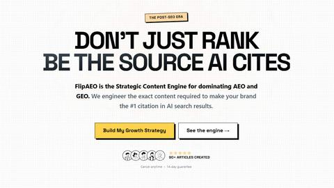 FlipAEO application interface and features