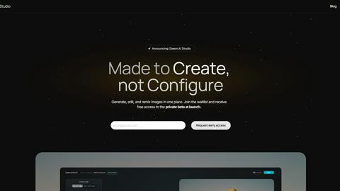 Gleem.AI Studio application interface and features