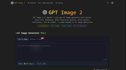 GPT-Image2 application interface and features