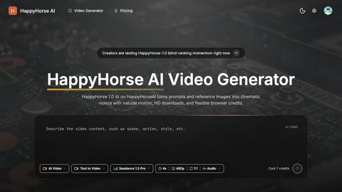 HappyHorse AI application interface and features
