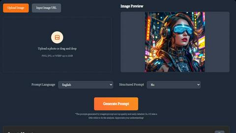Image to Prompt screenshot