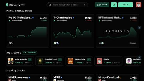 Indexify application interface and features