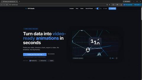 KPI Studio application interface and features