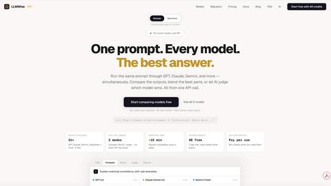 LLMWise screenshot