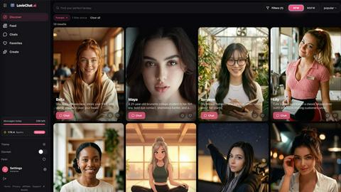 LovieChat.ai screenshot