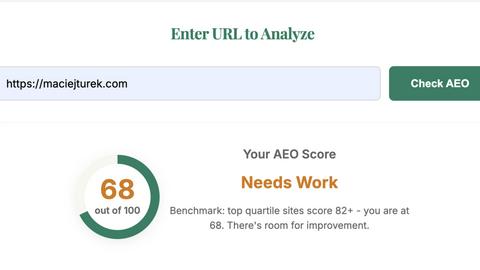 AEO lite application interface and features