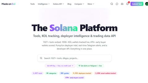 MadeOnSol application interface and features