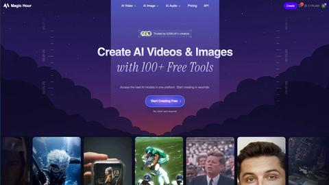 Magic Hour application interface and features