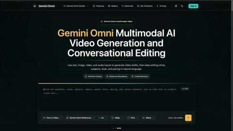 OmniGemini application interface and features