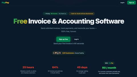 PopPay application interface and features