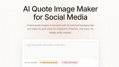 QuoteImageMaker application interface and features