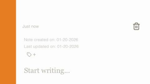 Shiru Notes application interface and features