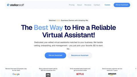 Stellar Staff application interface and features