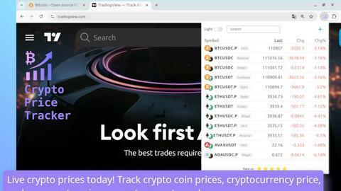 Crypto Prices & PnL Tracker application interface and features