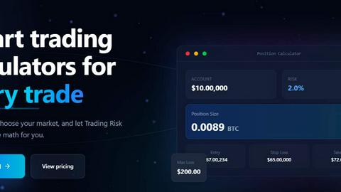 Trading Risk Lab application interface and features