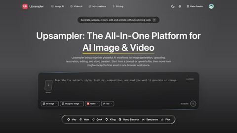Upsampler application interface and features
