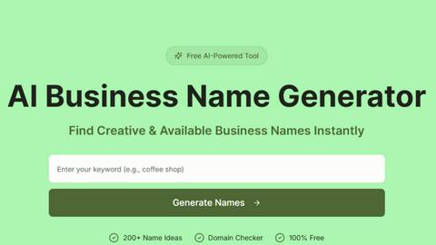 AI Business Name Generator screenshot