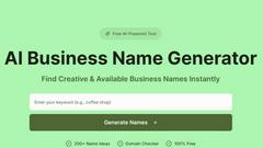 AI Business Name Generator - product for AI Assistants