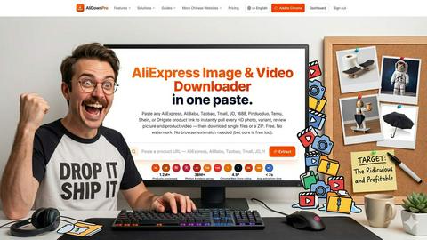 AliDownPro.com application interface and features