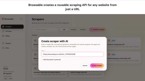 Browsable screenshot