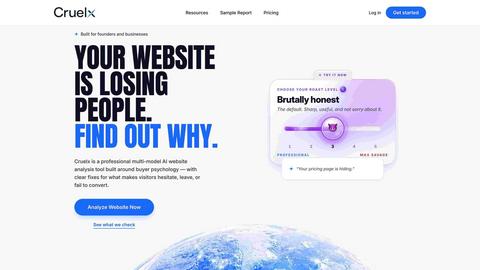 Cruelx application interface and features