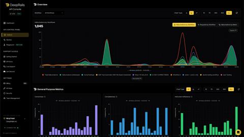 DeepRails application interface and features