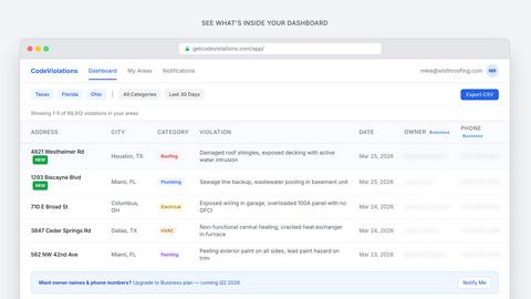 GetCodeViolations screenshot