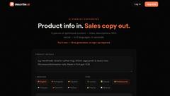 DescribeAI - product for productivity
