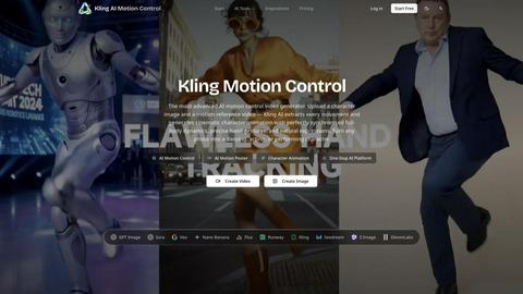 Kling AI Motion Control application interface and features