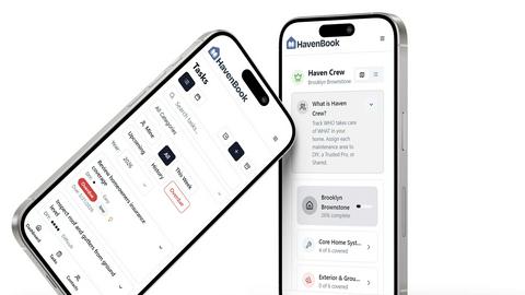 HavenBook application interface and features